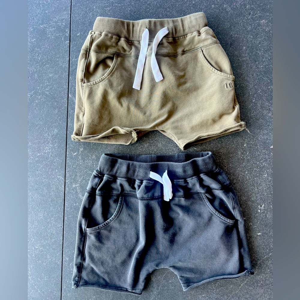 Little Bipsy raw edge harem shorts